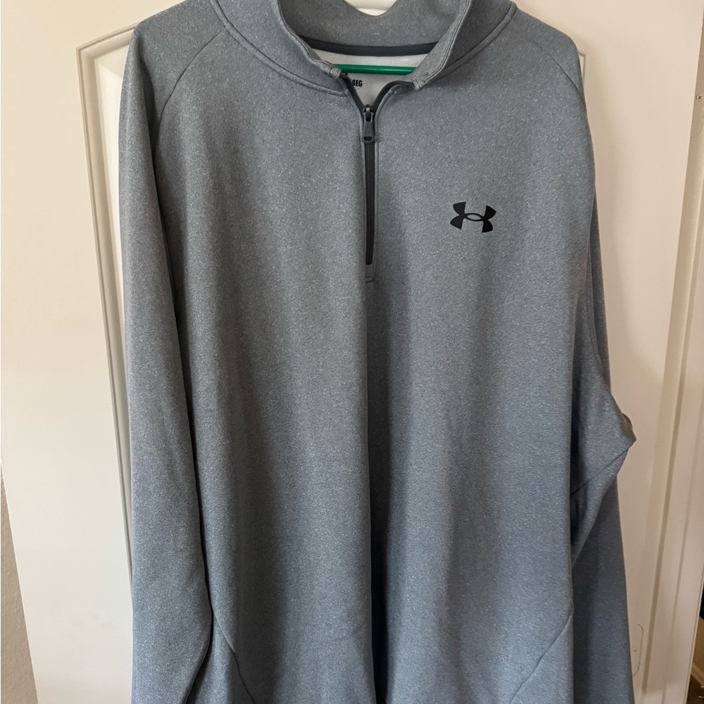Under Armour Heather Gray 1/4 Zip Pullover